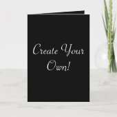 Carte Créez votre propre noir (Devant)