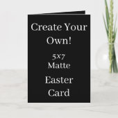 Carte Créez votre propre Pâques Noir (Devant)