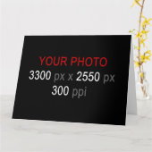 Carte Créez votre propre personnalisation (Fleur jaune)