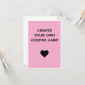 Carte Créez Votre Propre Personnalisé (Devant/Arrière en situation)