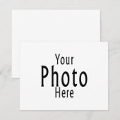 CARTE CRÉEZ VOTRE PROPRE PHOTO (Devant / Derrière)