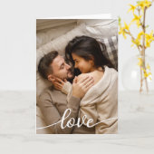 Carte Créez votre propre photo de couple romantique avec (Fleur jaune)