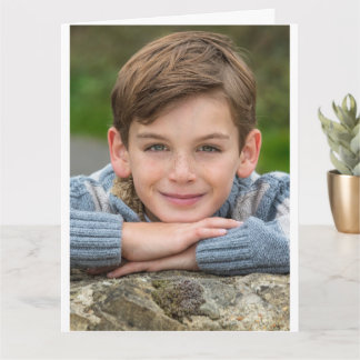 Carte Créez Votre Propre Photo De Fils Personnalisée Dou