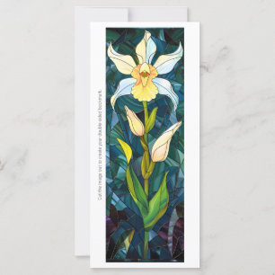 Carte Créez votre propre Signet de jonquille en verre te