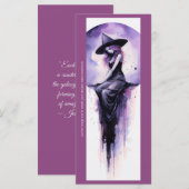 Carte Créez votre propre Signet de sorcière de lune viol (Devant / Derrière)