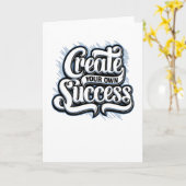 Carte Créez votre propre succès (Fleur jaune)