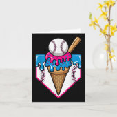 Carte Crème de baseball Cream Dripping Baseball Home Pla (Fleur jaune)