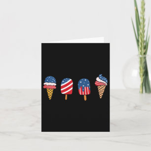 Carte Crème de glace pour enfants 4 juillet Cool Dessert
