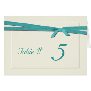 Carte crème de table de mariage