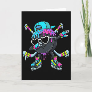 Carte Crème Glacée Hockey Drip Dabbing Puck Enjeux Saupo