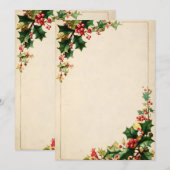 Carte Crème minimale avec coins creux (Devant / Derrière)