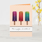 Carte Crèmes glacées de glace à la peau de cou d'eau (Fleur jaune)