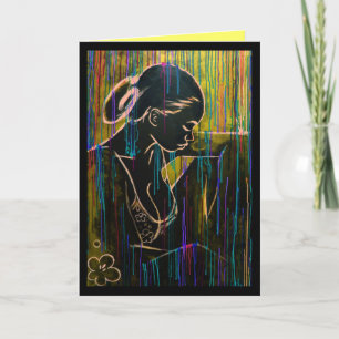 Carte creole gold blue