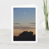 Carte Crescent Moon Silhouette Paysage (Devant)