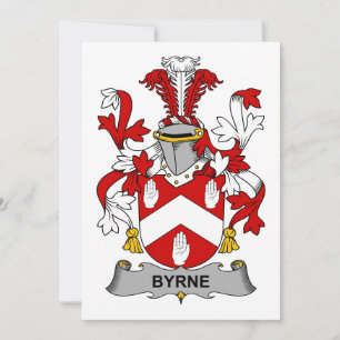 Carte Crest de la famille Byrne