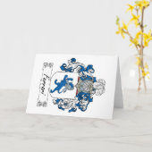 Carte Crest familial Ferrari (Fleur jaune)