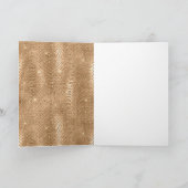 Carte Crête de serpent à Parties scintillant de Glam Or (Intérieur)