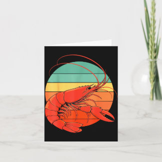 Carte Crevettes cajun vintage fruits de mer