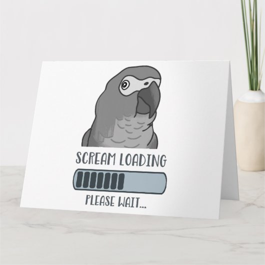 Carte Cri Chargement du gris africain (Devant)