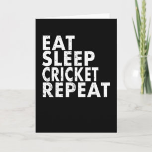 Carte Cricket Bowler chaume Cricketer cadeau