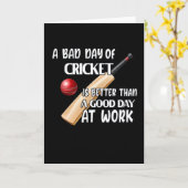 Carte Cricket Dire Joueur de cricket Cadeau (Fleur jaune)
