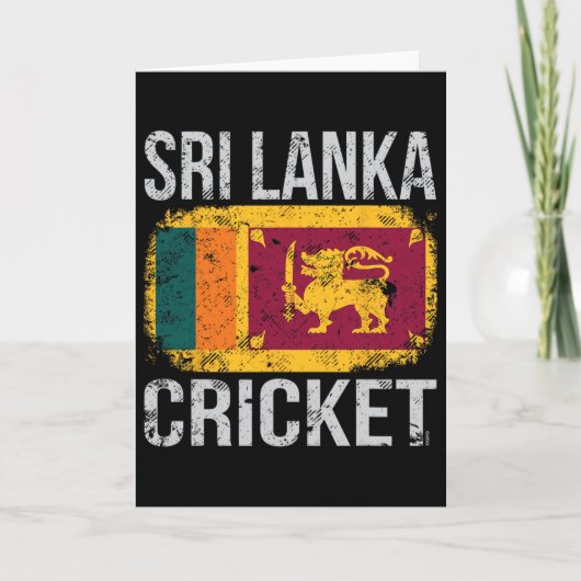Carte Cricket du Sri Lanka (Devant)