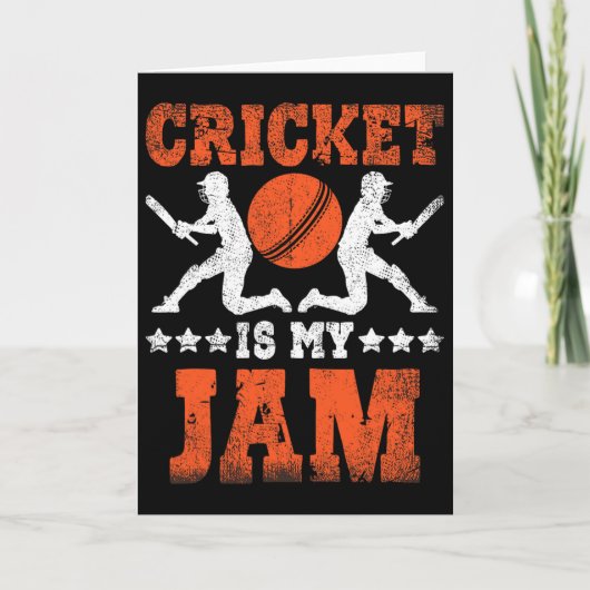 Carte Cricket Est Mon Jam Cricket (Devant)