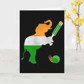Carte Cricket Inde 1  (Fleur jaune)