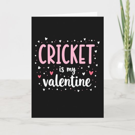 Carte Cricket My Valentine Card (Devant)