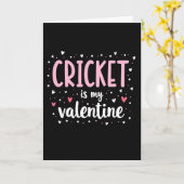 Carte Cricket My Valentine Card (Fleur jaune)