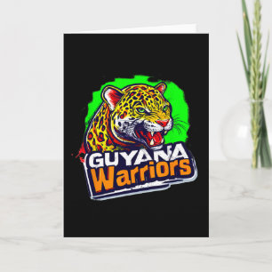 Carte Cricket patriotique des Warriors de Guyane 