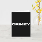 Carte Crikey Australian Phrases Aussie Slang T  (Fleur jaune)