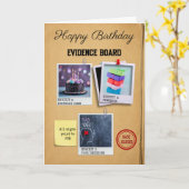 Carte crime d'anniversaire fan (Fleur jaune)