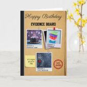 Carte crime d'anniversaire fan (Fleur jaune)