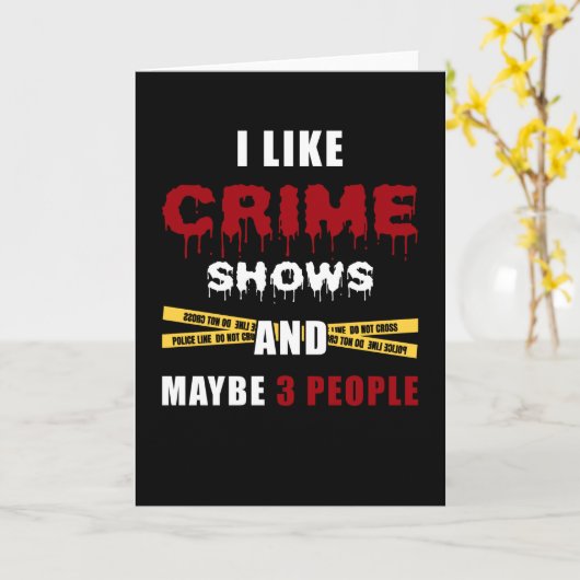 Carte Crime Show (Fleur jaune)