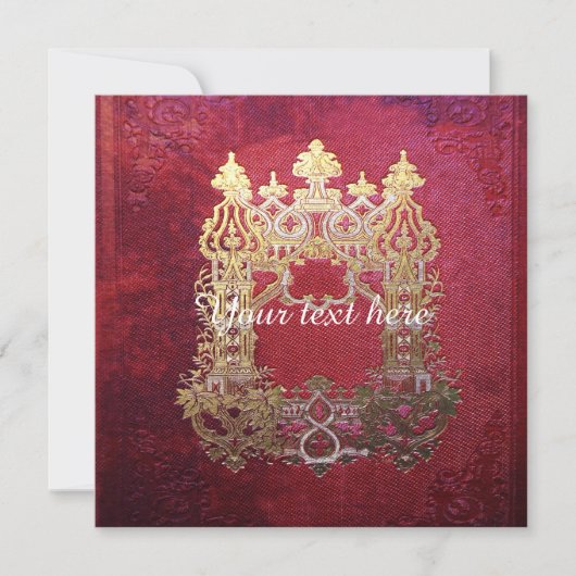 Carte Crimson à l'encre tombée (Devant)