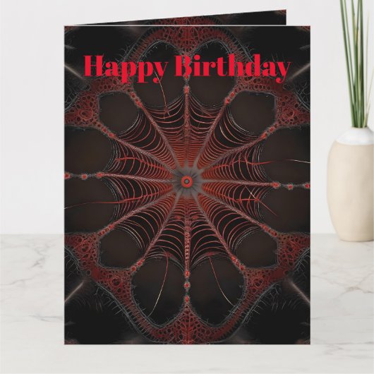 Carte Crimson Web : Danse fractale avec l'araignée de Re (Devant)