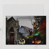 Carte *~* Cristal Corbeau crâne HALLOWEEN CARD (Devant / Derrière)