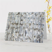 Carte Cristal Glitzy (Fleur jaune)