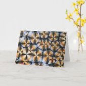 Carte cristaux de vitamine C au microscope (Fleur jaune)