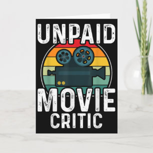 Carte Critique de film de cinéma rétro vintage non payé 