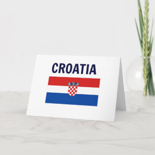 Carte Croatie - Drapeau de Croatie