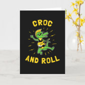Carte Croc Et Rouleau (Fleur jaune)