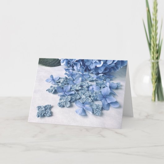 Carte Crochet Hydrangea (Devant)