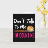 Carte Crochet Knitting Don't Talk To Me I'm Counting  (Fleur jaune)