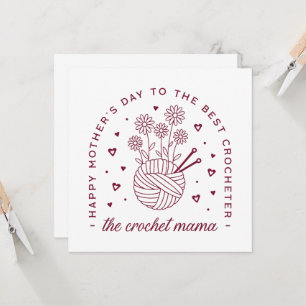 Carte Crochet maman crochet maman mère heureux mères jou