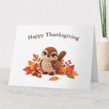 Crochet Troglodyte Joyeux Thanksgiving