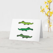 Carte Crocodile (Fleur jaune)