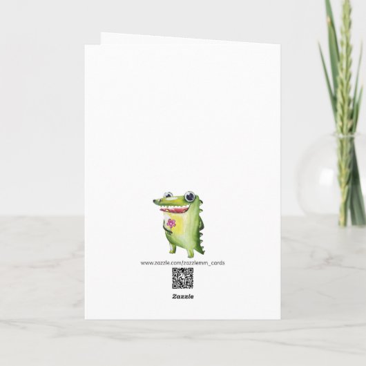 Carte Crocodile Smiles (Dos)