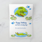 Carte Crocodile Souriant (Intérieur)